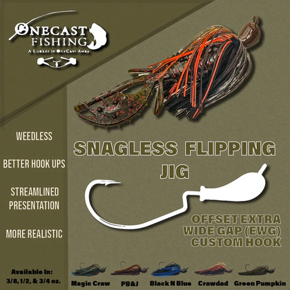 One Cast Fishing Flipping Jig